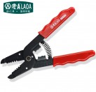 Red 7 in 1 Multifunction Wire Striper Cable CutterCrimping Pliers Electric Wire Shearing Cutting Hand Tool