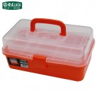 12.5 Inch Orange Color Transparent Box PP Tool Cabinet Maleta Caja De Herramientas Portable Fittings Box Household Storage