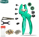 Green Color Hole Puncher Punching Forceps For Belt Card Snap Button Eyelet Punch Pliers