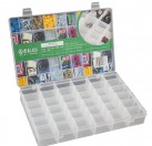 PP Material 24 Grids Storage Box Transparent Plastic Jewelry Case Tool box Toolbox Boxes