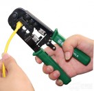 Three use rachet crimping pliers 4/6/8P Portable LAN Network Tool Kit Utp Cable Tester AND Plier Crimper Plug clamp PC HandTool