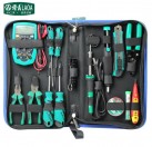 16PCS Electric Soldering Iron Multimeter Telecommunications Repair Tool Set Screwdriver Utility Knife Pliers Handle Tools