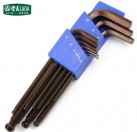 LAOA industrial grade S2 material 9pcs prolong magnetic ball  hex wrench set