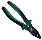Chrome Nickel Black Coating Combination Cutting Pliers Hand Tools With Green and Black color Handle