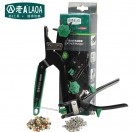 Japan Style  Hole Puncher Hollow Hole Stamp Puncher 6 Size Head 2.0 ~ 4.5mm 6 Sizes+ Lacelock Pliers Eyelet crimping pliers