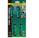 4pcs screwdriver set,crossed bit and slotted bit,Alloy Steel material Repair Tools Kit