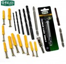 LAOA 20PCS Electric Drill Accessories Set Include Drill bits Screws with Expansion bolt Screwdriver bits