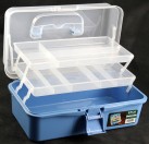 12.5 Inch Blue Color Transparent Box PP Tool Cabinet Maleta Caja De Herramientas Portable Fittings Box Household Storage