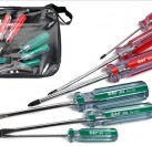 6PCS transparent  Colorful Handle Screwdriver set Screwdrivers Hand Tools Sets Slotted and Phillips