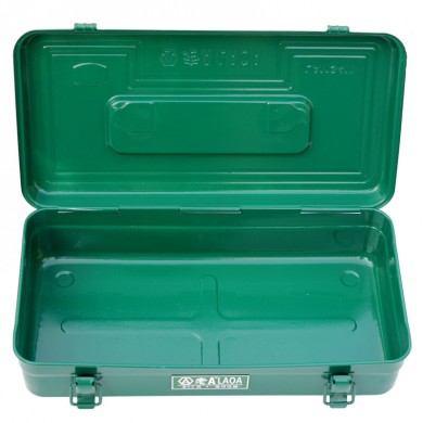 LAOA 16.5 inch Thicken Hardware Tools Case Square Iron Box Storate Box  Toolbox