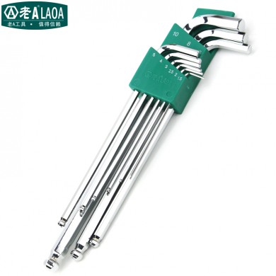 Good Quality 9PCS S2  Hex Wrench Allen Key Socket Hexagonal Wrenches Set Spanner For repair bicycle Hand tool set
