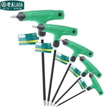 T27 Good Quality T Shape S2 SiC Corundum Hex Screwdriver Prolong Rod Six Angle Screwdrivers Hand tools set