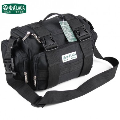 LAOA 15inch double layers thicken electrician repair bag tour bag oxford fabric waterproof wear-resisting tool bag LA212817