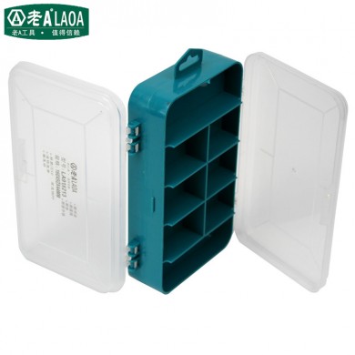 PP Material 13 Grids double open Storage Box Transparent Plastic Jewelry Case Tool box Toolbox Boxes