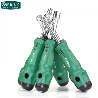 6.0mm 12 Angle Torx CR-V Mulction Socket Screwdriver Rubber Handle Screw Driver tool Arbor hardening Antislip Metal For Hex Screws