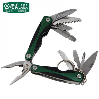 9 in 1 Outdoor Camping Survival Travel Stainless Steel Alicate Multifunctional Portable Multitool Folding Mini Pliers