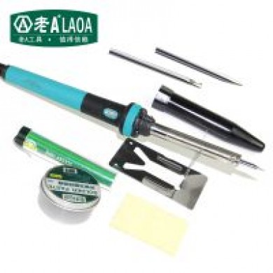LAO 6PCS set of 30W electric solder iron+solder paste+foams +2 tips+Iron stand set 2