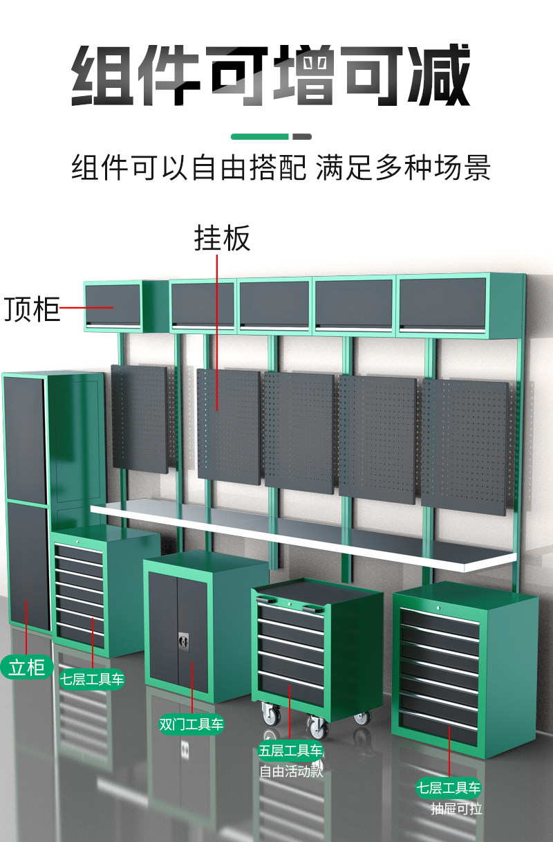 组件可根据需求拆装
